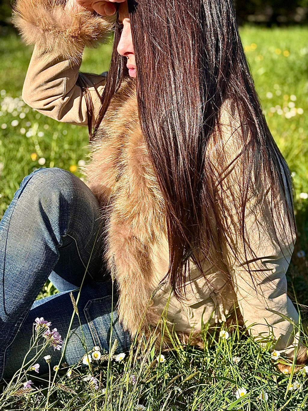 Veste daim et fourrure Oakwood