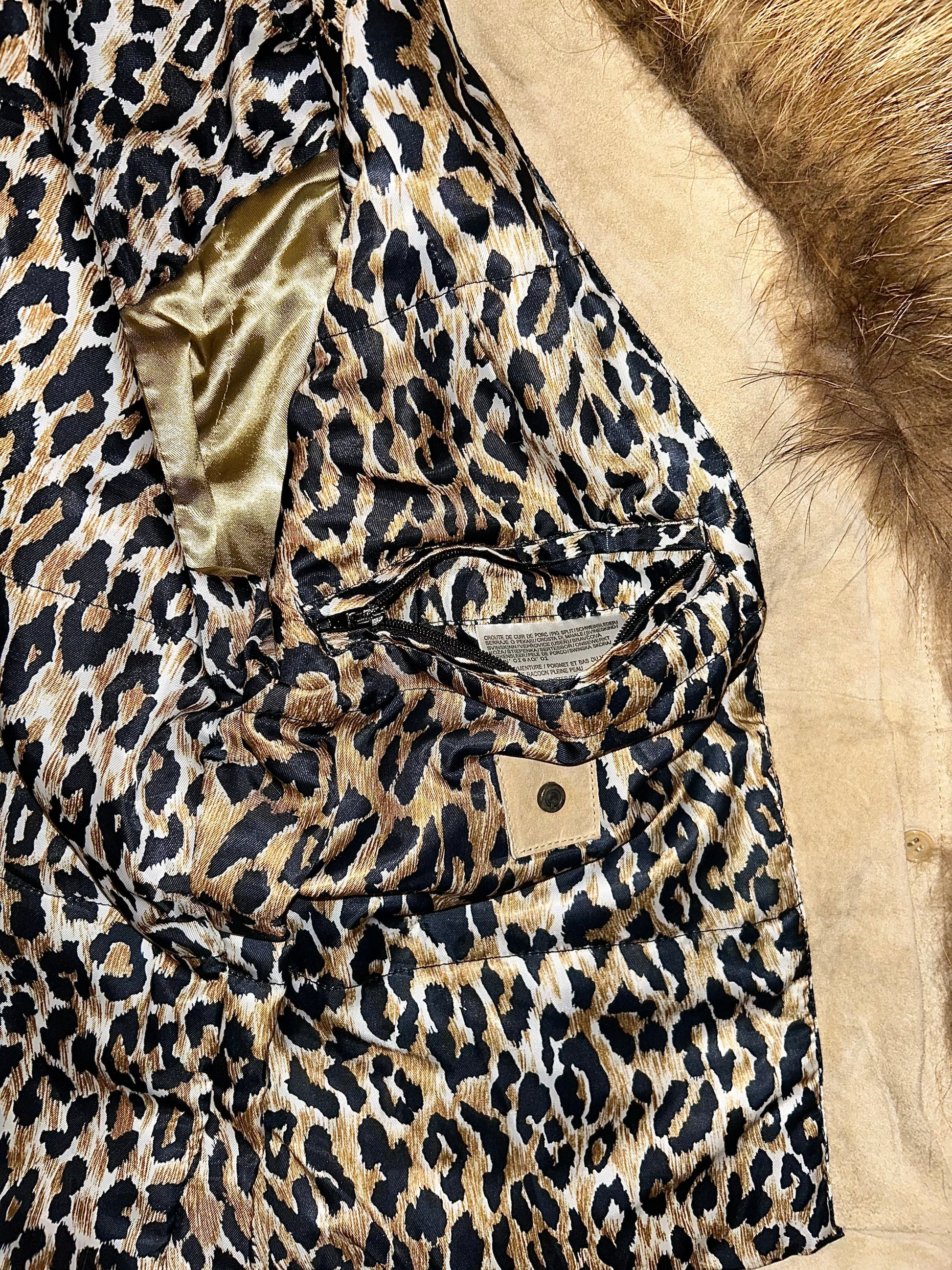 Veste daim et fourrure Oakwood