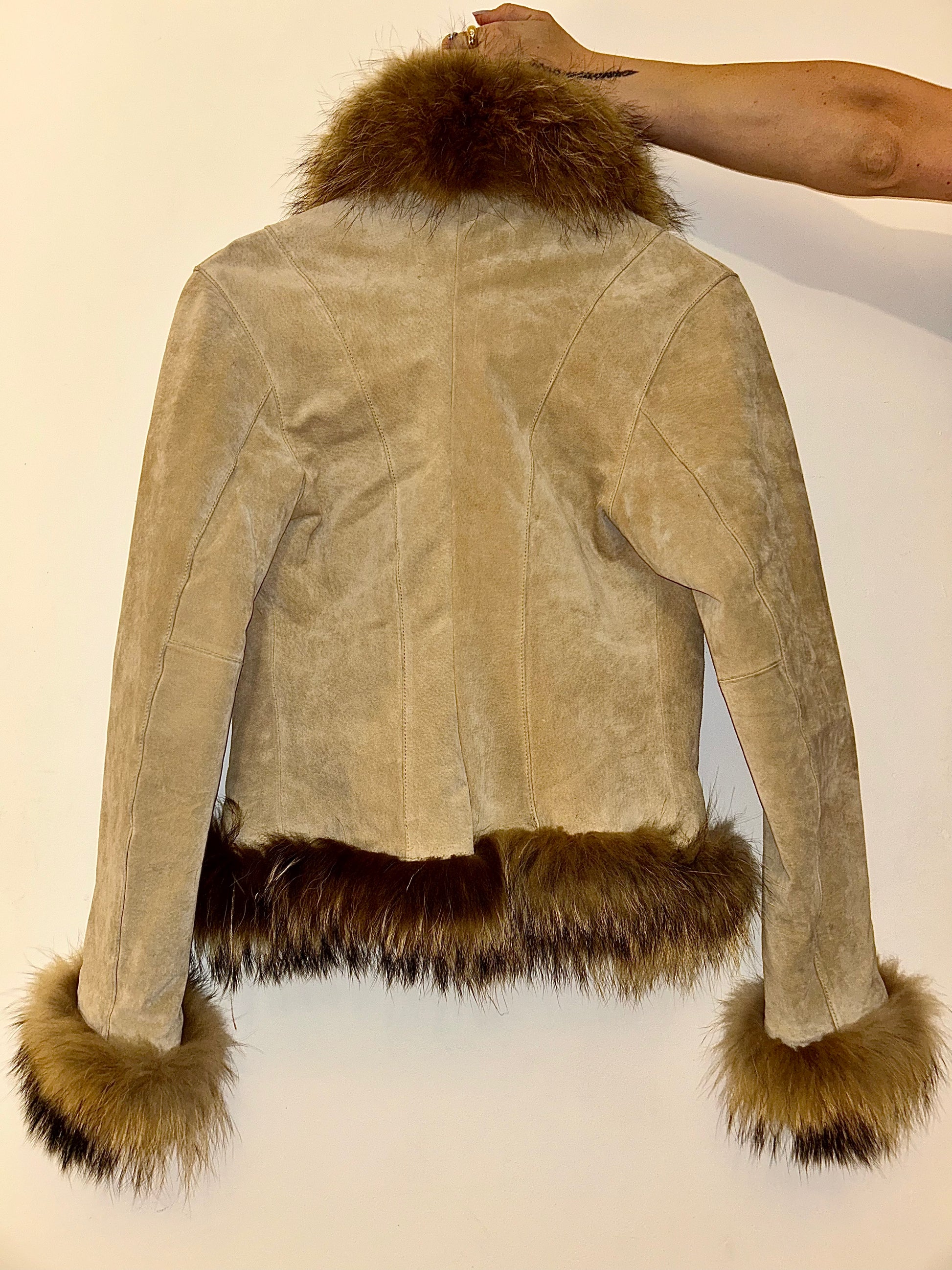 Veste daim et fourrure Oakwood