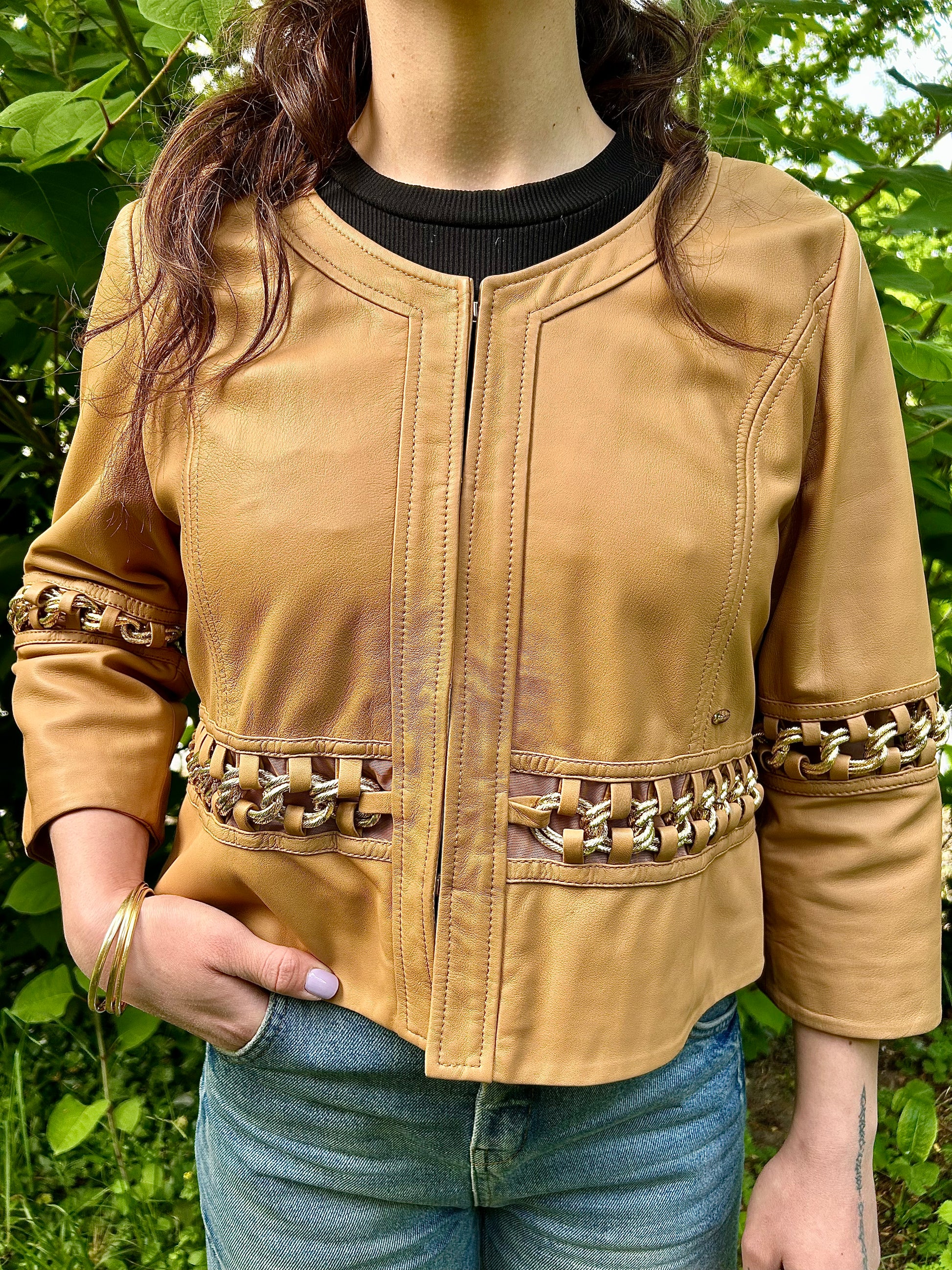 Veste en cuir Nenette