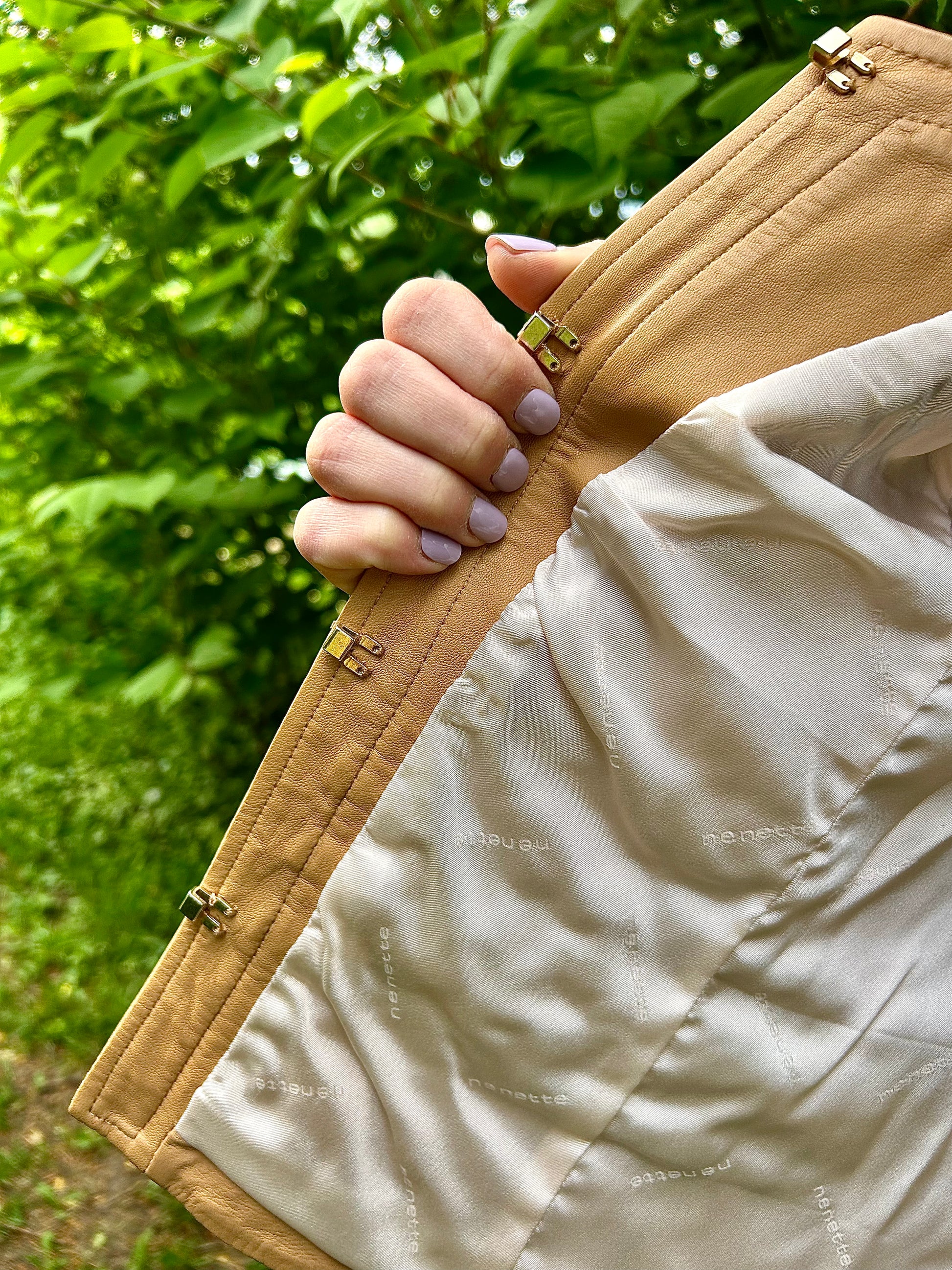 Veste en cuir Nenette