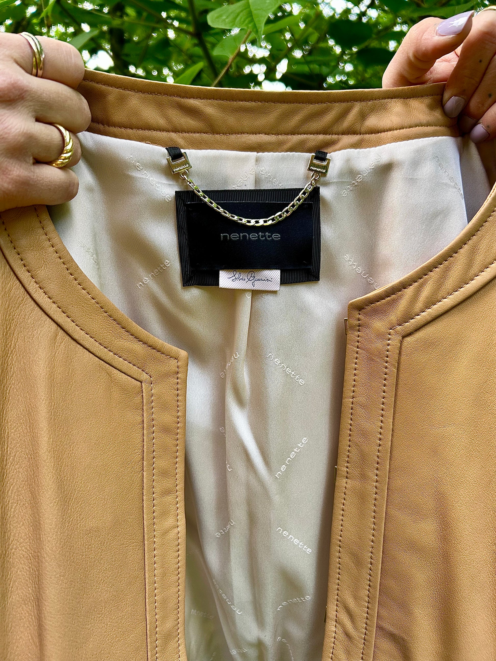Veste en cuir Nenette