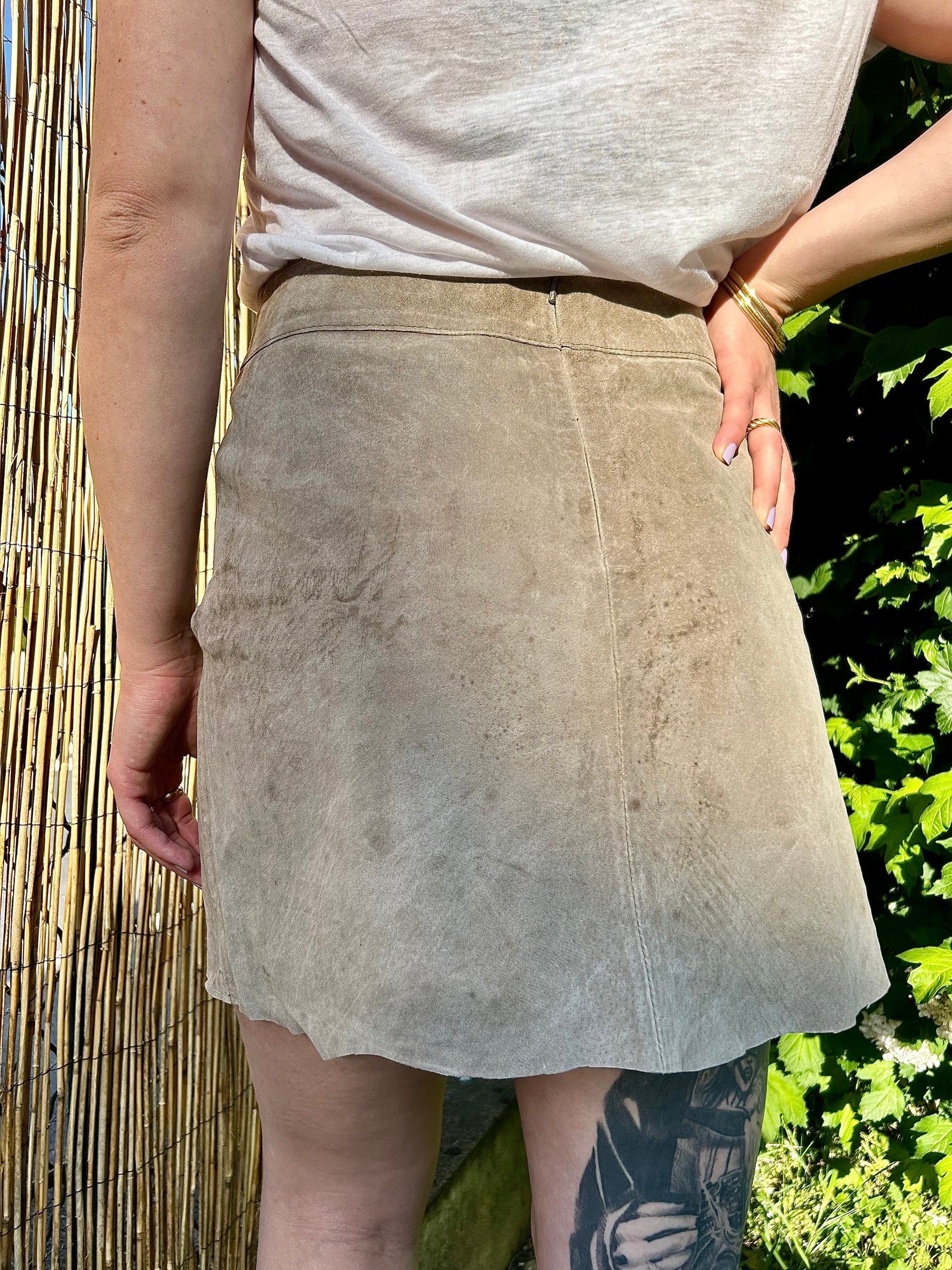 Jupe en cuir Morgan