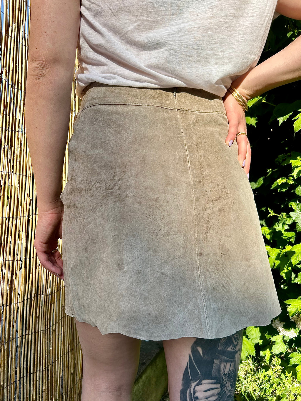 Jupe en cuir Morgan