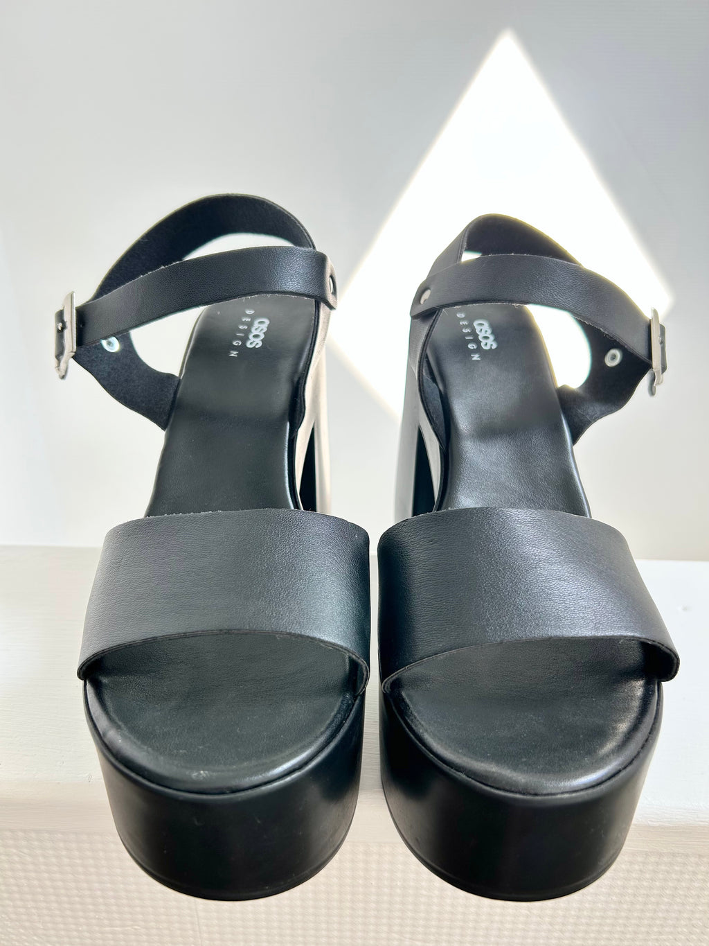 Sandales plateformes noires