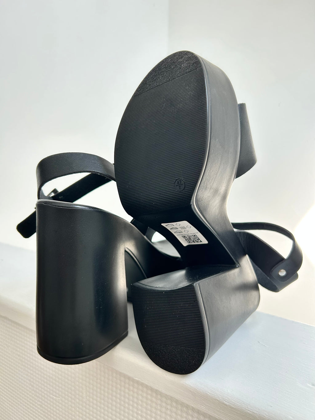 Sandales plateformes noires